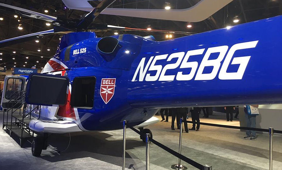 Bell 525 in Bristow Colors at Heli Expo 2018