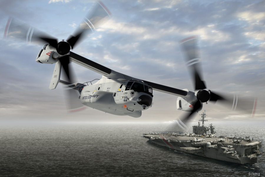 Navy COD CMV-22B Osprey Production Starts