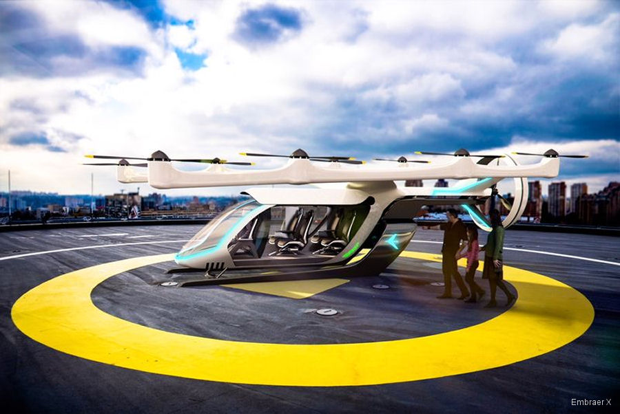 Embraer X Unveils First eVTOL Concept