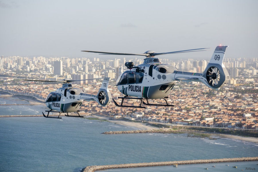 First Police Helionix H135 Goes to Ceará