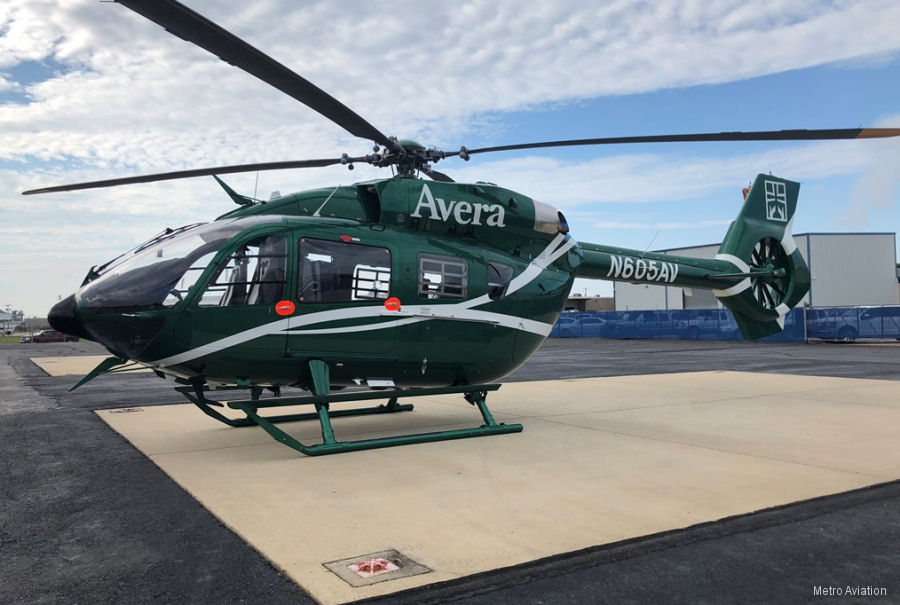 Metro Aviation delivers H145 to Avera Careflight