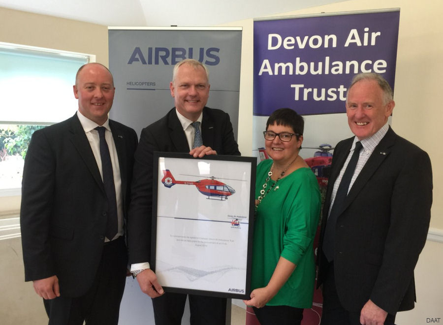 Devon Air Ambulance Signed for H145