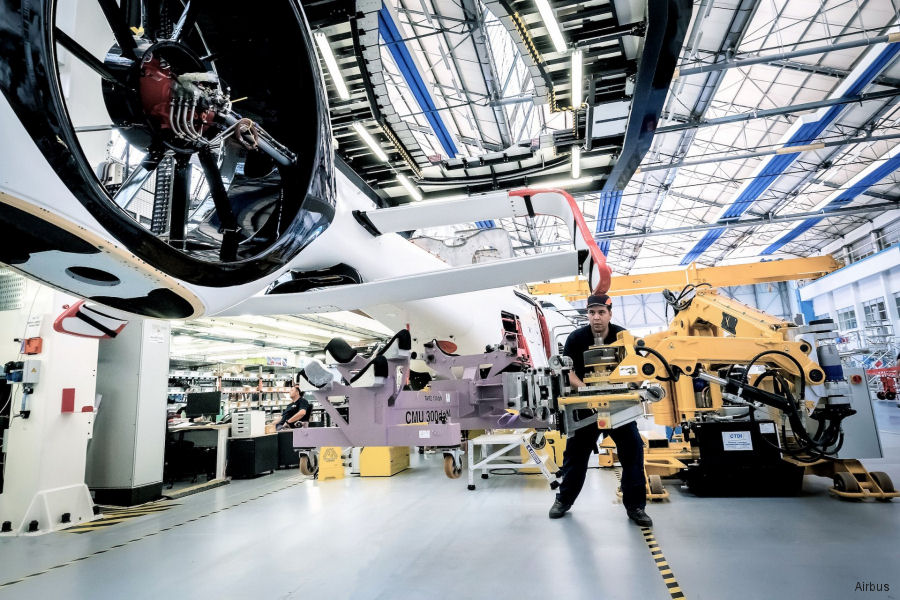 First H160 Fuselage in Airbus Albacete