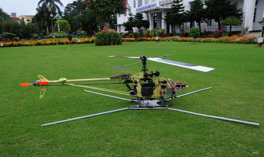 India’ HAL Unveils 10 Kg Helicopter Drone
