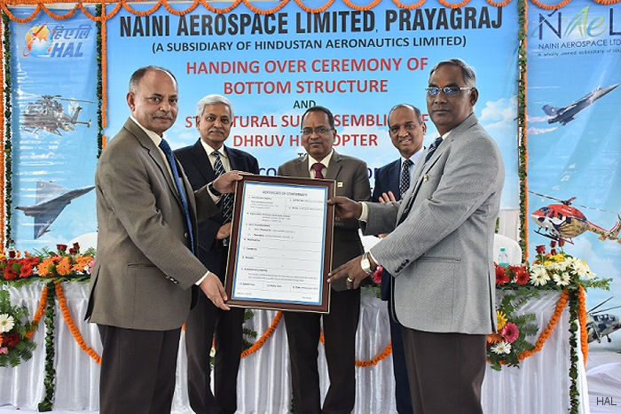 HAL’s Subsidiary Delivers Helicopter Structures