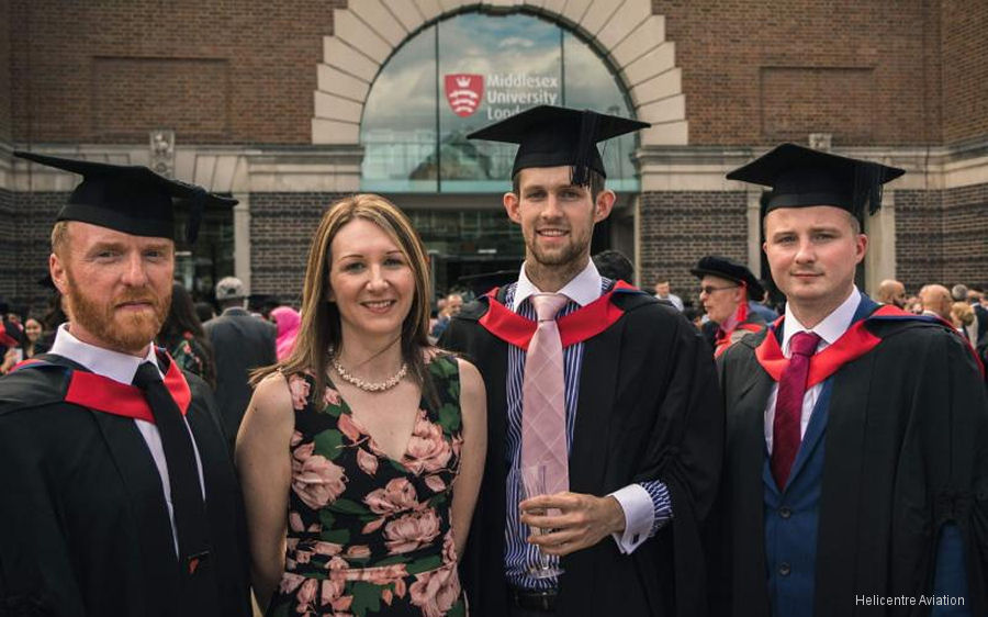 Middlesex University Helicopter Course Graduation