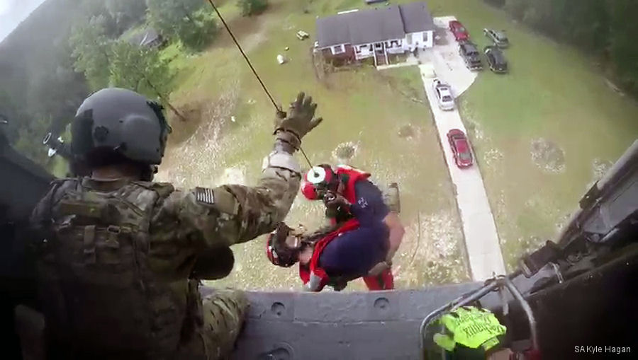 National Guard Pave Hawk in Hurricane Florence Relief
