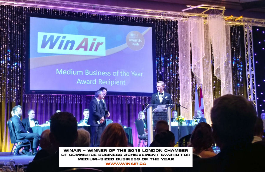 WinAir Wins London Chamber of Commerce Business of the Year Award