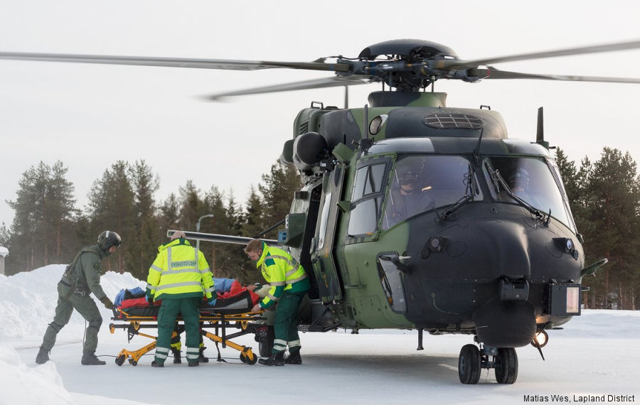 Finnish NH90 in Northern Griffin 18 Exercise