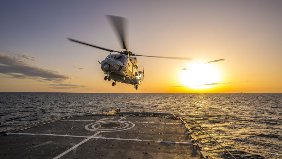 Norwegian NH90 Sea Landing Trials in the Netherlands