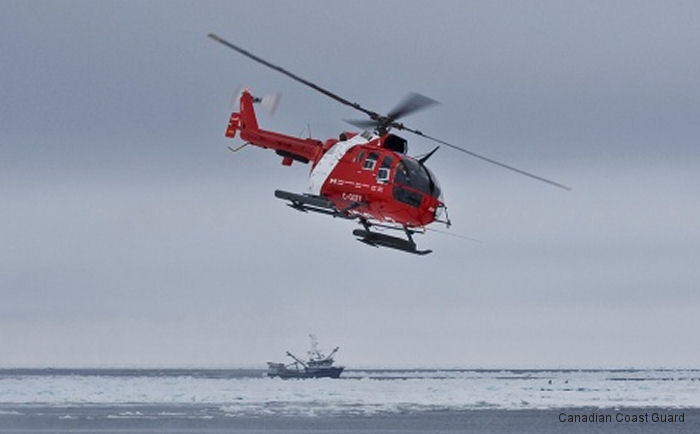 Canadian Coast Guard Bo105 Donated to College