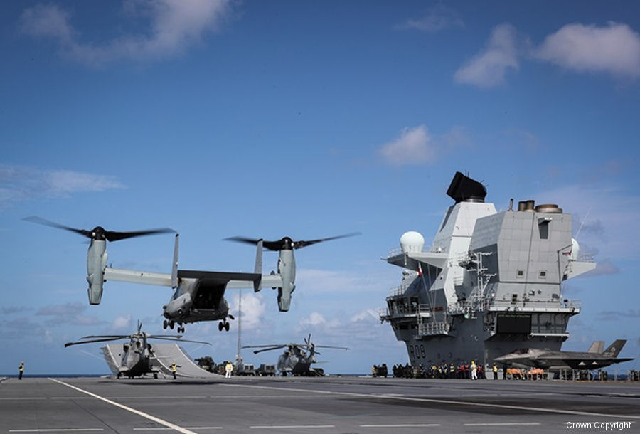 Osprey and Sea Dragon on HMS Queen Elizabeth