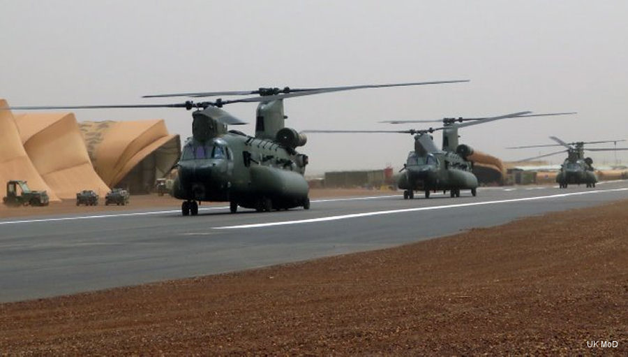 RAF Chinooks Deployed to Mali