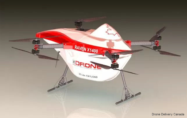 DDC Unveils 25Lbs Cargo Drone Raven X1400