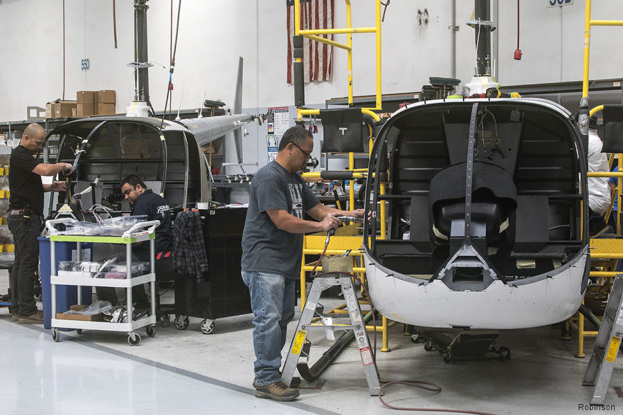 Robinson Produced 305 Helicopters in 2017