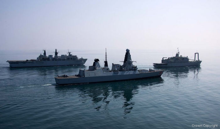 Royal Navy Exercise Saif Sareea 3 off Oman