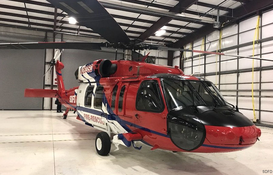 San Diego Firefighters New Firehawk Painted