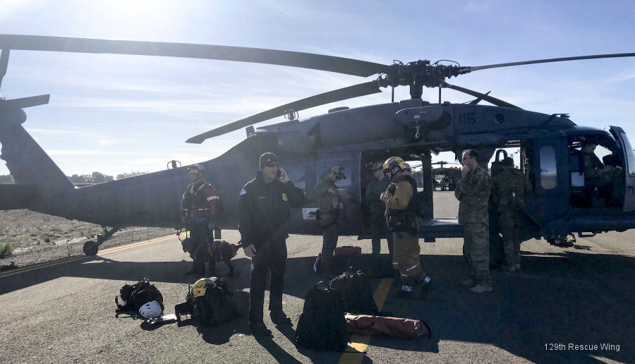 SoCal Mudslide Rescue Efforts