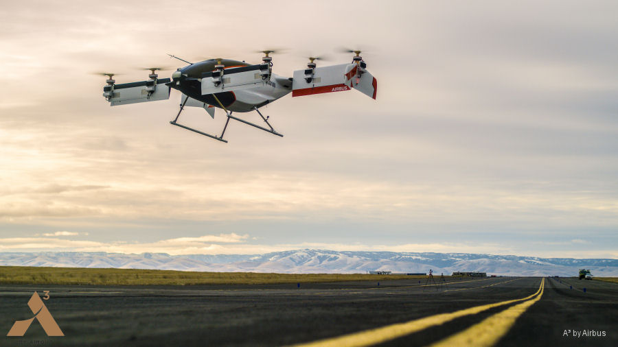 Vahana eVTOL from A³ by Airbus First Flight