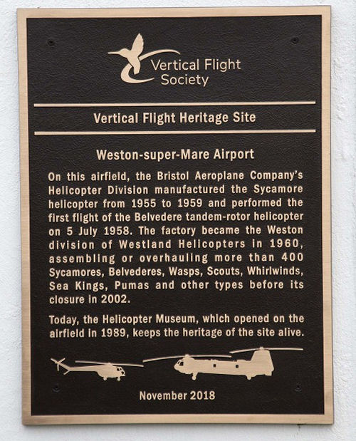 Weston Airport Named VFS Heritage Site