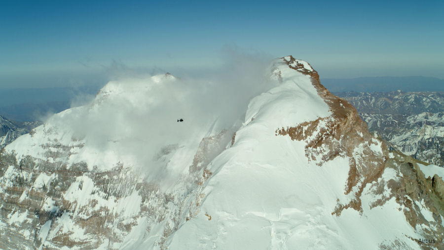 BK117D3 Landed on Americas Highest Peak