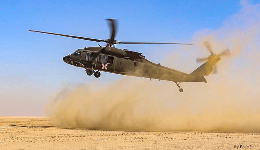 US Army National Guard Air Ambulance in Kuwait