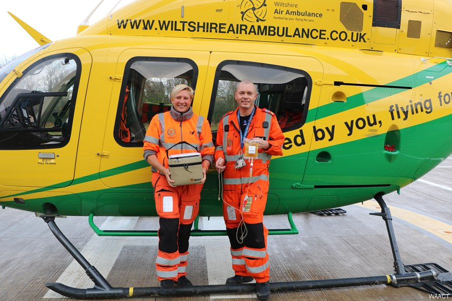 Wiltshire Ambulance Bell 429 Carrying Plasma
