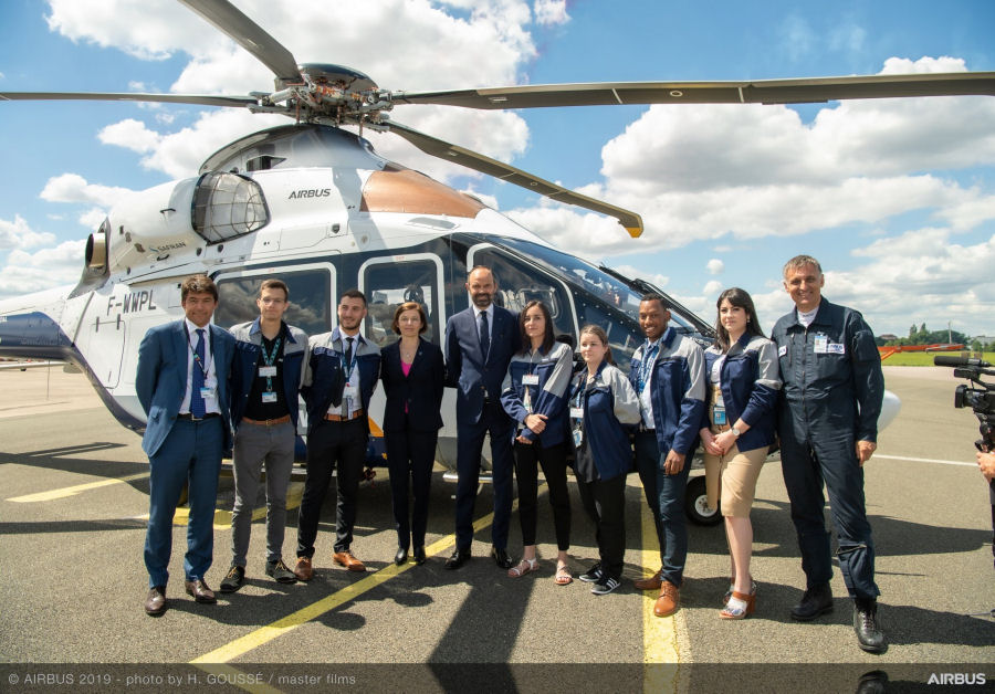 French Prime Minister Meets Airbus Apprentices