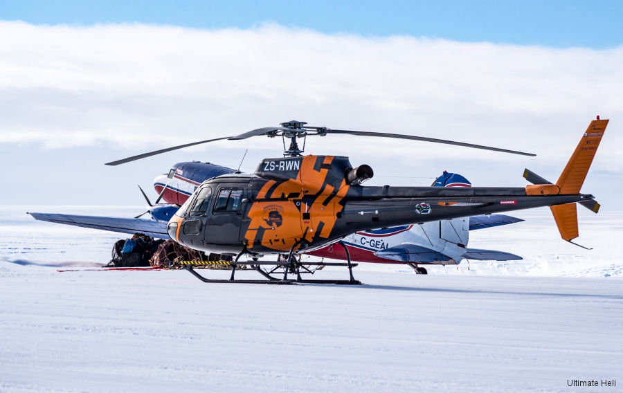 helicopter news January 2019 Ultimate Heli Deploys Bell 412 and AS350 to Antarctica
