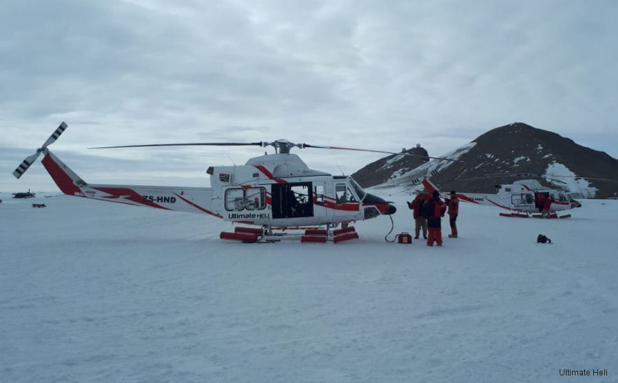 Ultimate Heli Deploys Bell 412 and AS350 to Antarctica