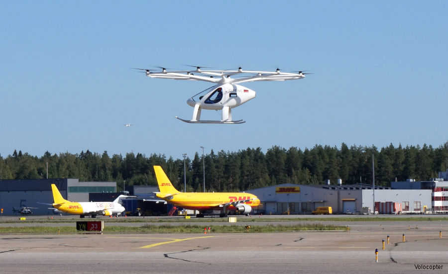 Volocopter Demonstration at Helsinki Airport
