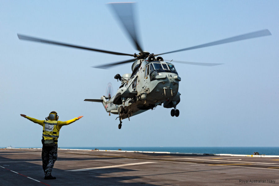 Indian Navy Helicopters on Australian Ships