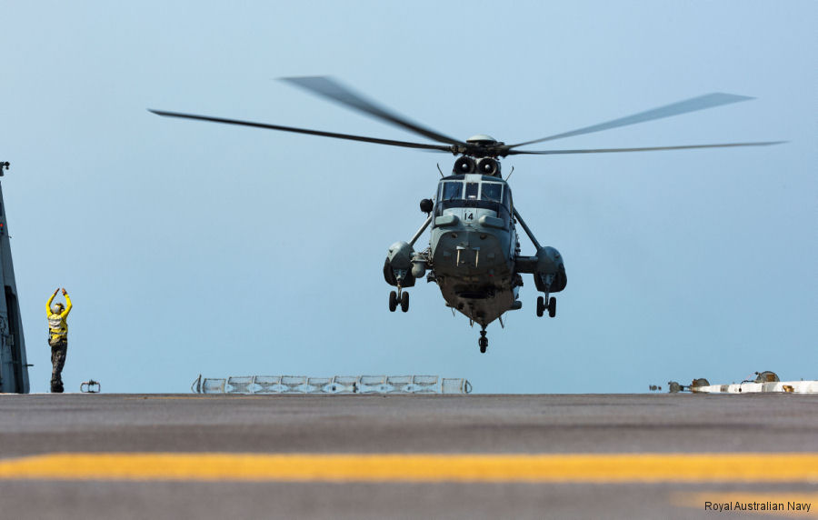 Indian Navy Helicopters on Australian Ships