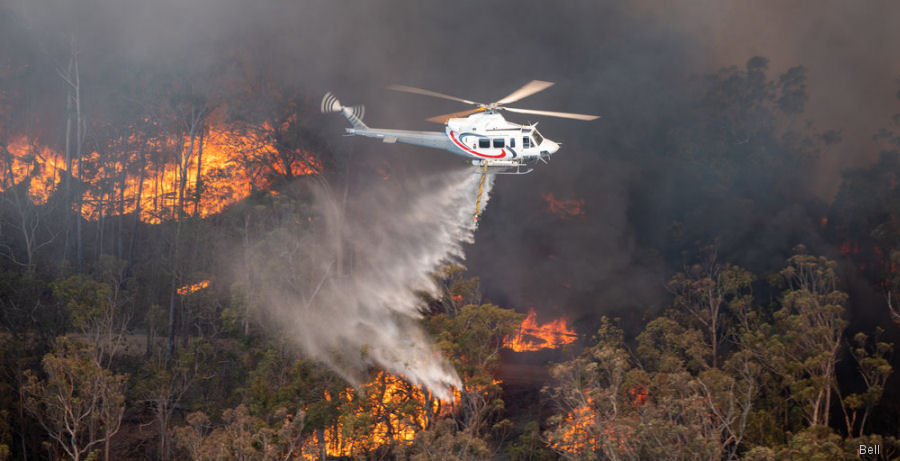 Firefighting in Australia with the Bell 412