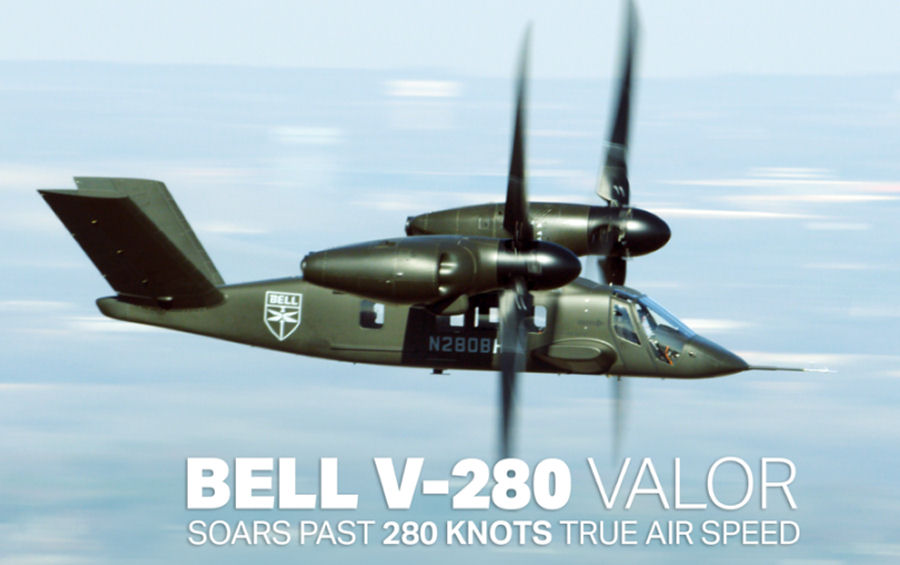Bell V-280 Valor Reaches 280 Knots