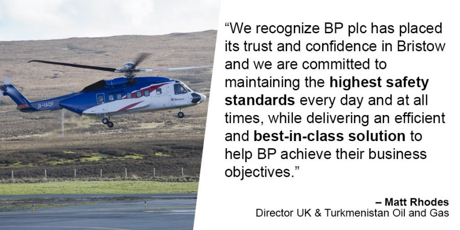 Bristow 5-Years Contract with BP in North Sea