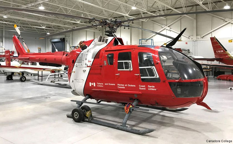 Bo105 Donated to North Bay’s Canadore College