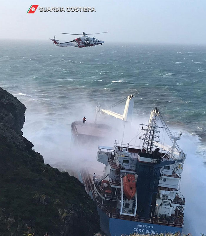 Italian Coast Guard Rescued Cdry Blue Crew