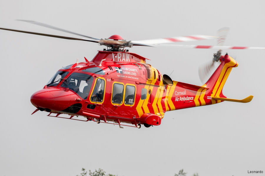 100th AW169 is First for Cornwall Air Ambulance
