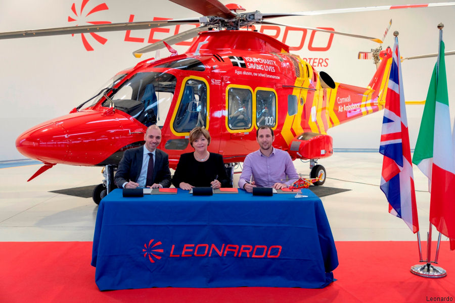 100th AW169 is First for Cornwall Air Ambulance