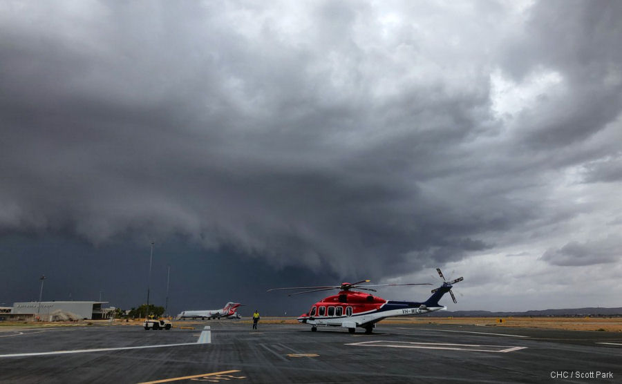 CHC Karratha Base Takes on Cyclone Veronica