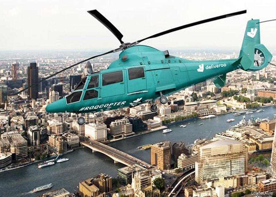 Roocopter Dining Helicopter by Deliveroo