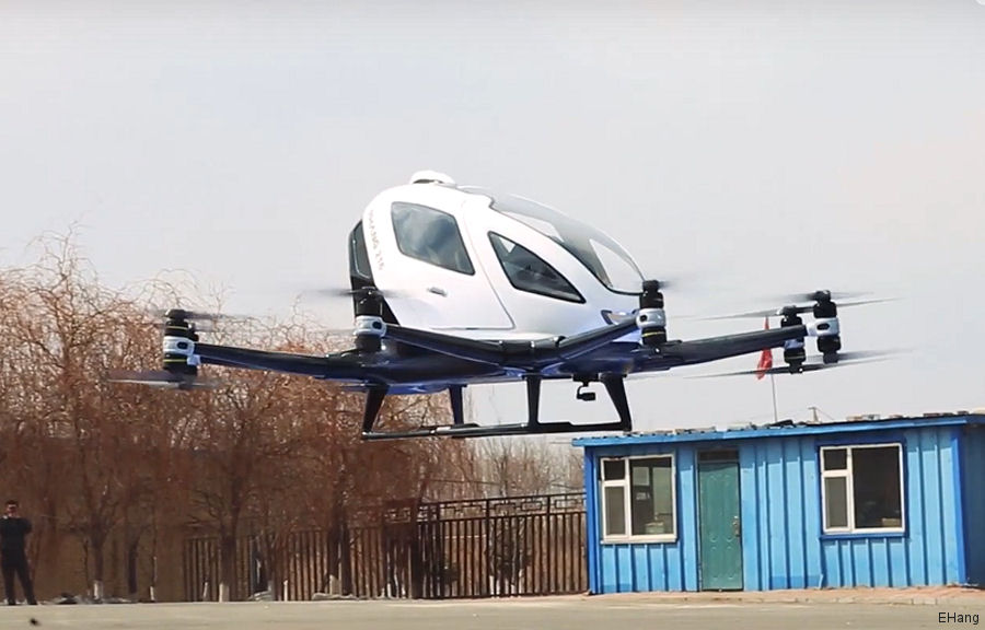 EHang Chinese Drone Carrying Passenger