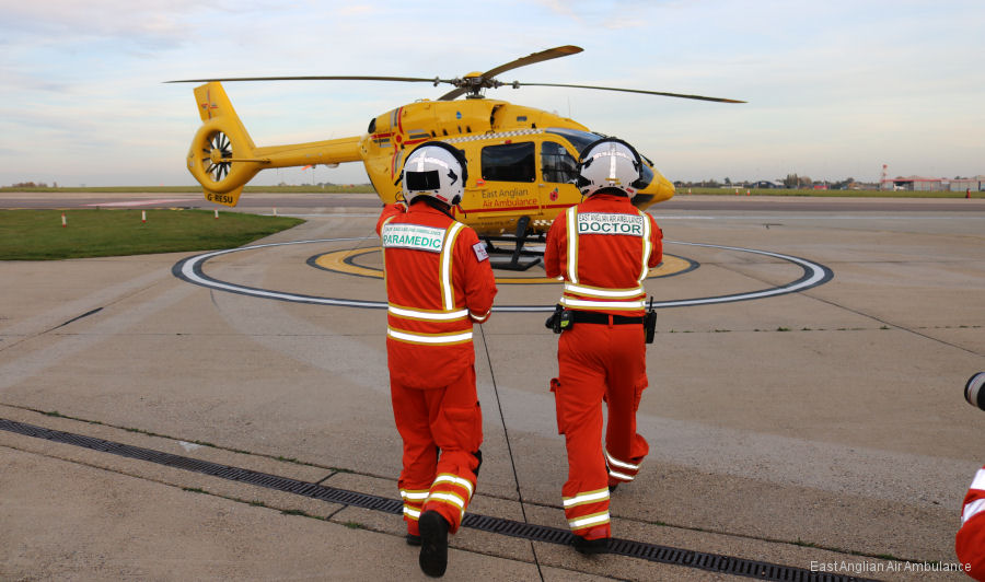 East Anglian Air Ambulance 25,000th Mission