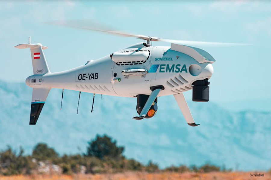 EMSA Coast Guard Camcopter in Croatia