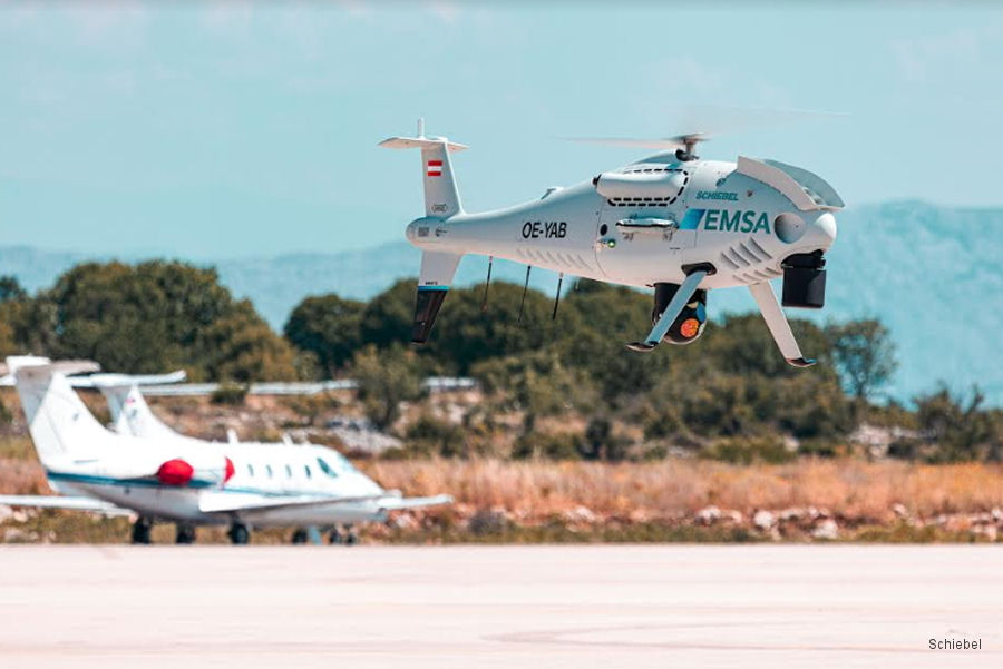 EMSA Coast Guard Camcopter in Croatia