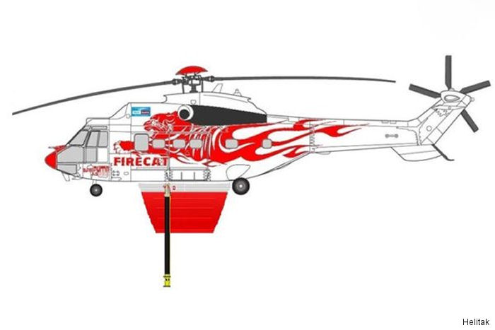 Helitak FireCat for Austrian Super Puma