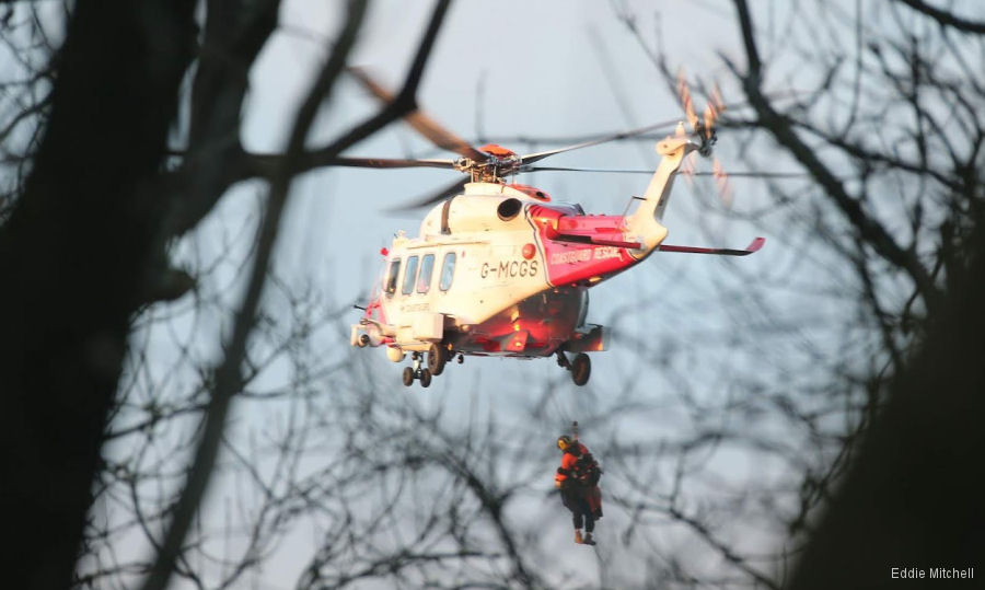 Glider Pilot Rescued by Solent’ AW189