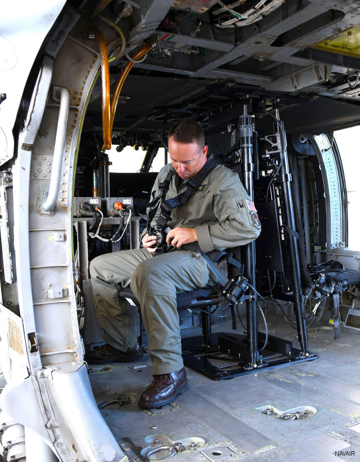 Redesigned Gunner Seats for MH-60S Seahawks