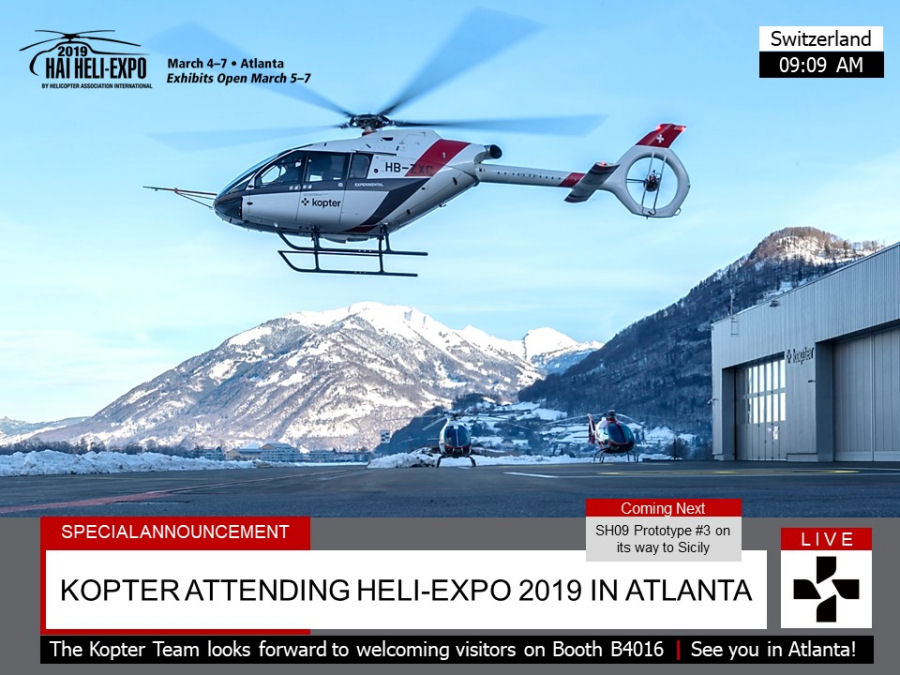 Kopter SH09 at Heli-Expo 2019